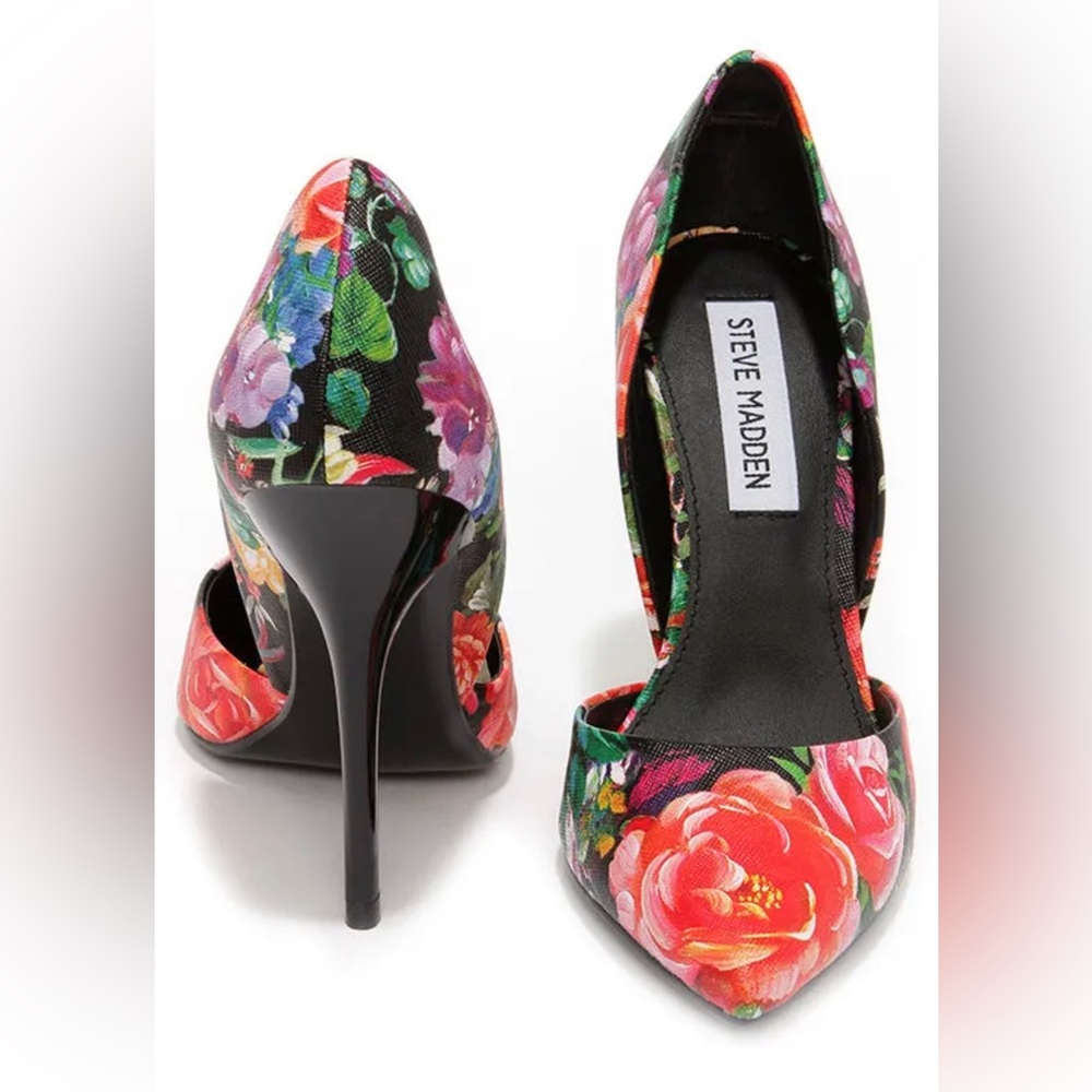 Steve Madden Varcityy Floral Multi D'Orsay Pumps